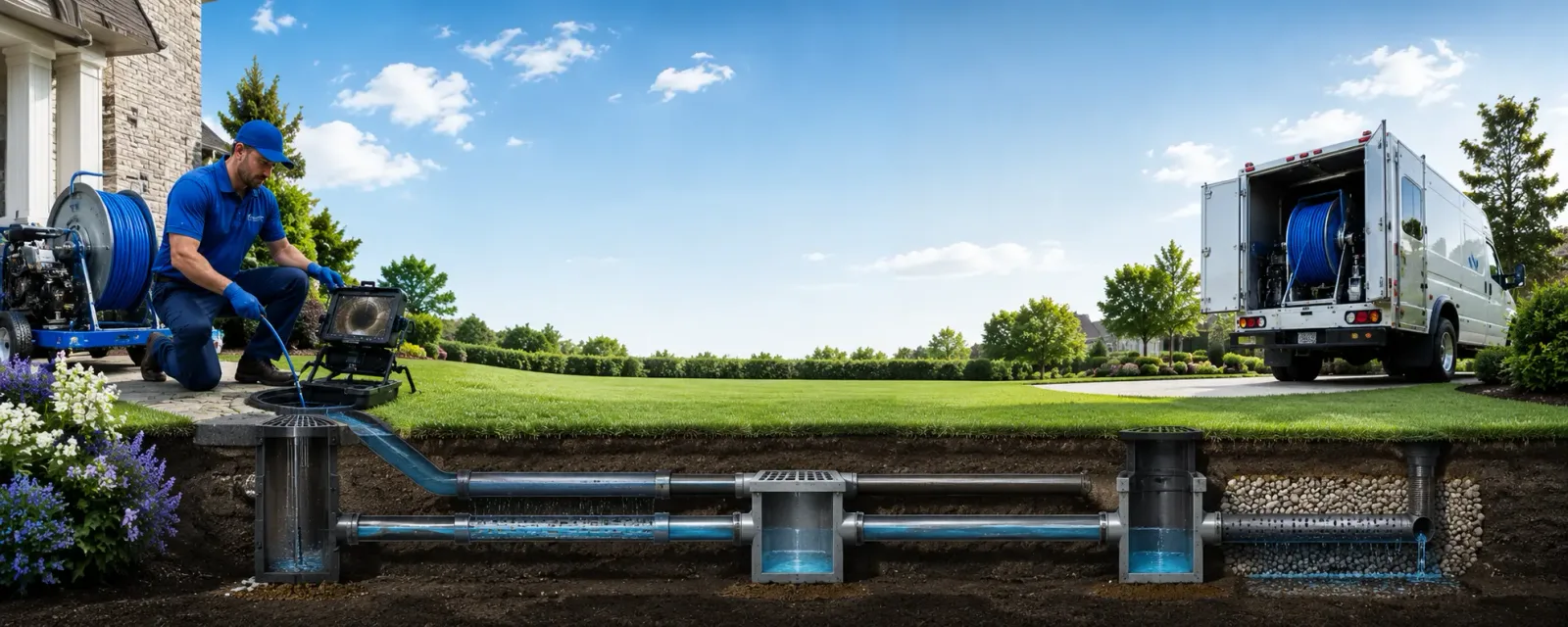 Outdoor drain cleaning information for Powhattan, KS